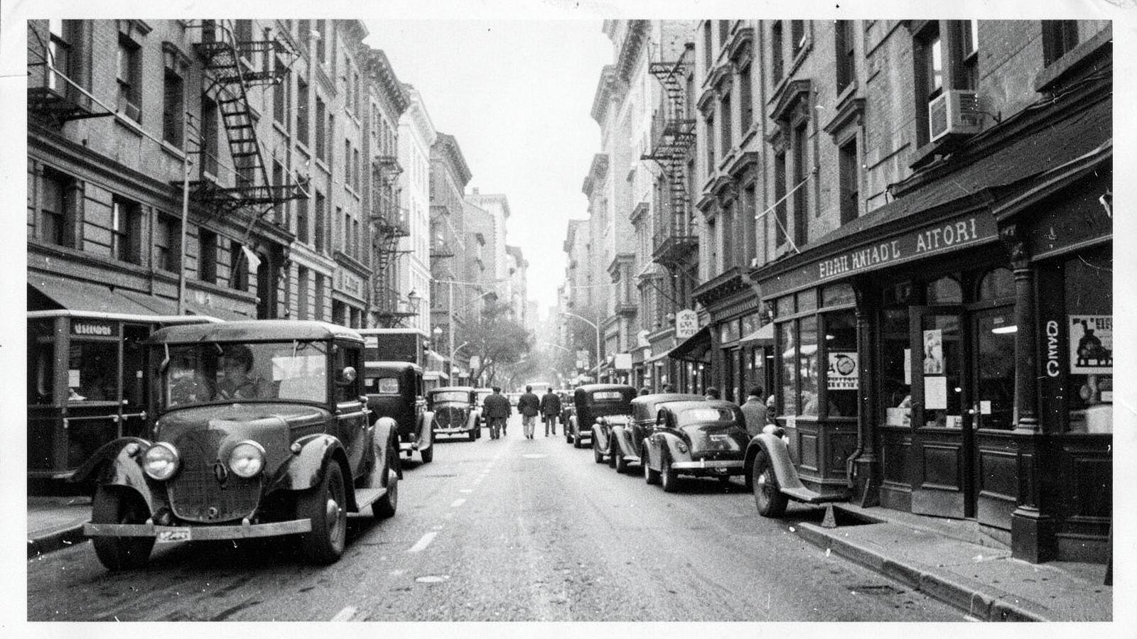 New York scene illustrating the blizzard that stopped the city
