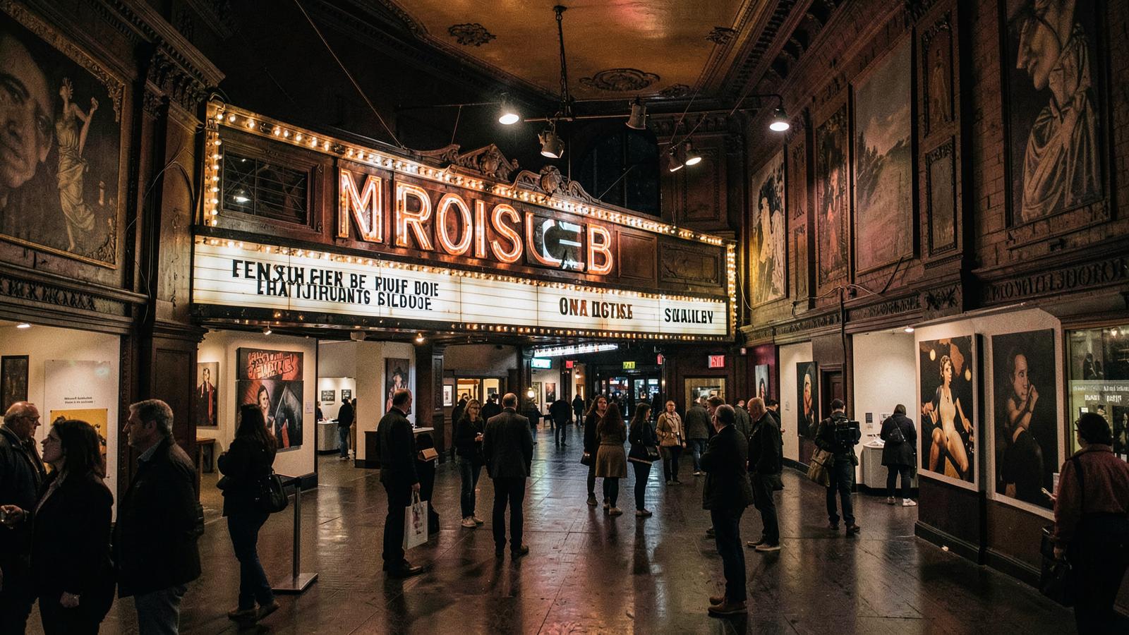 New York scene illustrating a theater season betting on new writing